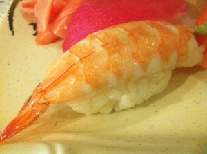 Shrimp nigiri. This one's for you, K-Shay.