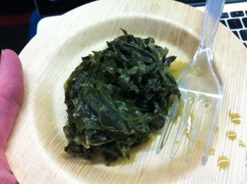 Root Cafe's Coconut Curry Collard Greens